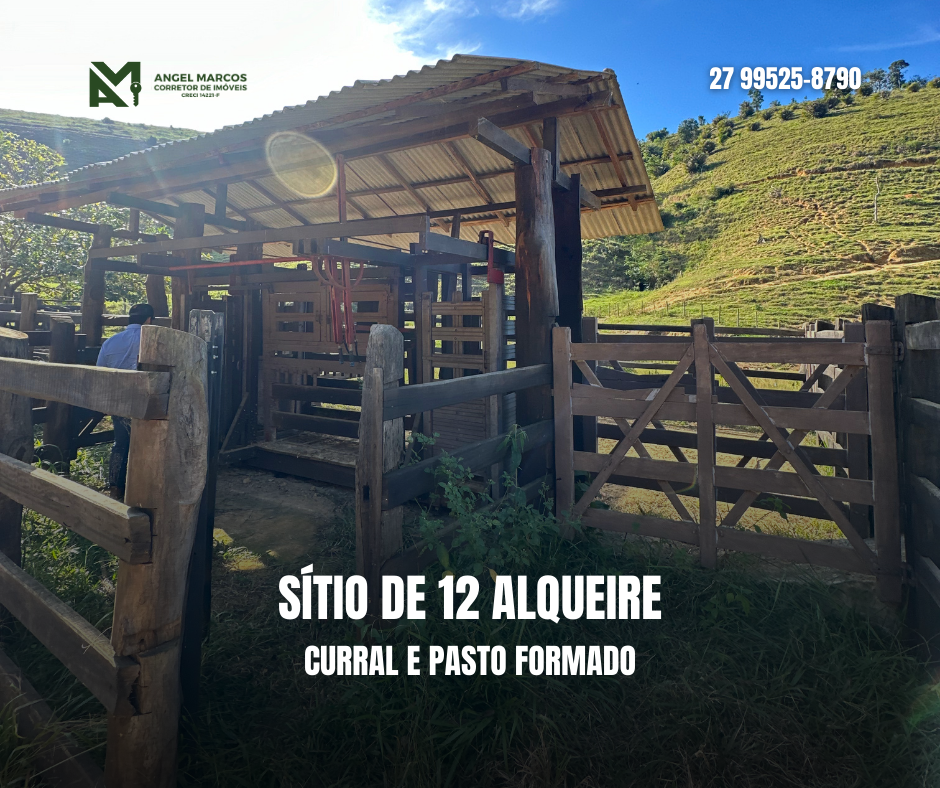 Sitio de 12 alqueires a venda em Águia Branca-ES